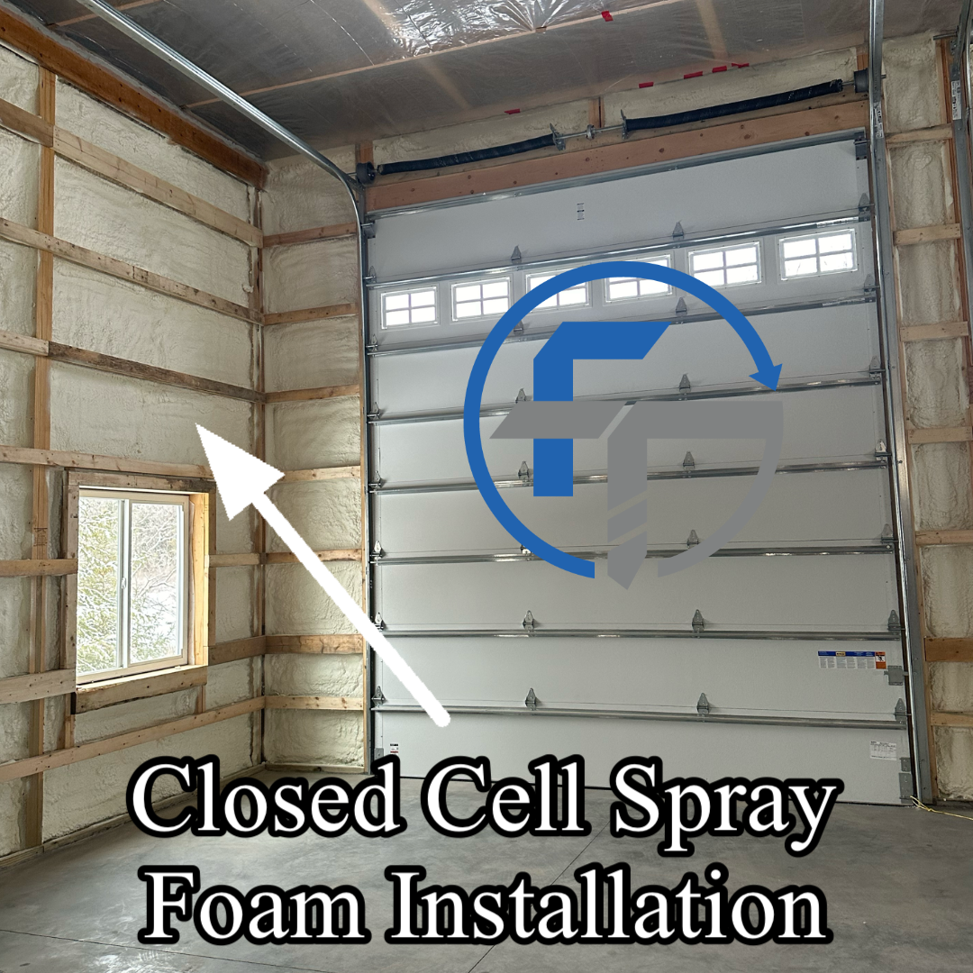 Spray Foam Insulation photo for comparison to fiberglass batts.