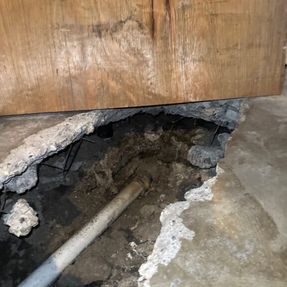 Voided Floor under basement to be filled with polyfoam